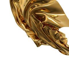 Aufkleber - Golden waves of luxury shining bright