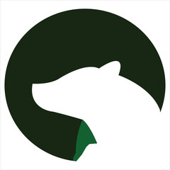 Poster - Polar bear vector logo icon illustration