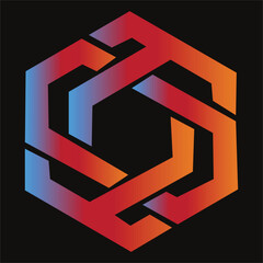 Poster - Sophisticated and modern abstract design logo