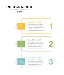 Poster -  Infographic 3 options design elements for your business data. Vector Illustration