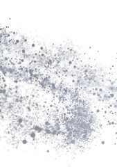 Poster - High-resolution image of abstract grey dust particles, perfect for backgrounds and textures.