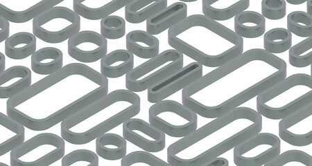 Fototapete - Mosaic triangular low poly style abstract geometric background