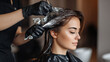 © Frenza - Caucasian woman getting her hair dyed