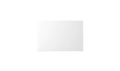 Leinwandbilder - A pristine white square represents new beginnings and endless possibilities against a dark on transparent background