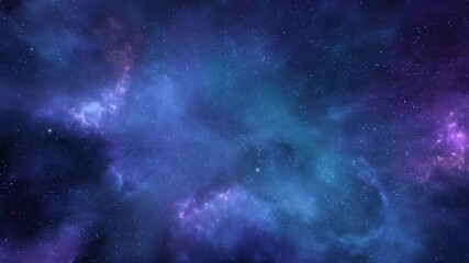Wall Mural - A vibrant, colorful galaxy with countless stars and swirling clouds of cosmic dust in deep space.