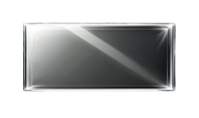 Leinwandbilder - A gleaming glass rectangle reflects a clean minimalist aesthetic perfect for adding a modern on transparent background