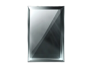 Leinwandbilder - An ethereal crystal canvas reflecting light like a portal to dreams and inspiration in on transparent background
