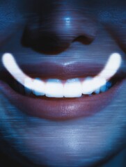 Aufkleber - Digital Smile Symbolizes Positivity as Negativity Recedes in a Clear-Focused Composition