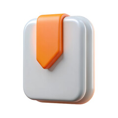 Poster - 3d realistic download button icon isolated on transparent background