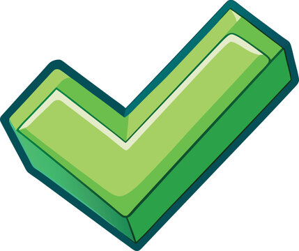 green check mark icon on a white background