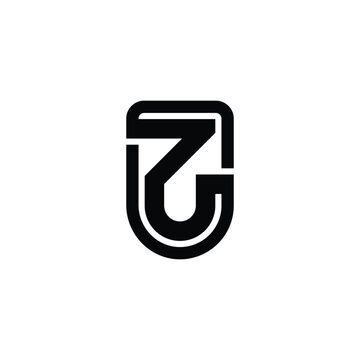 Stylized ZU ZU Letter Logo Design for Creative Businesses