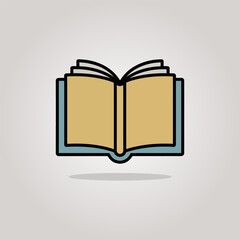 Poster - Open book icon vector illustration, Education sign, Education & E-Learning icon