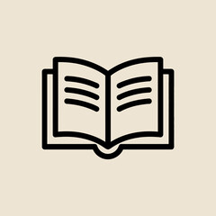 Poster - Open book icon vector illustration, Education sign, Education & E-Learning icon