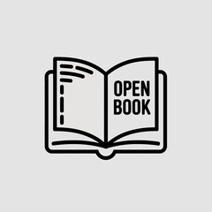 Poster - Open book icon vector illustration, Education sign, Education & E-Learning icon