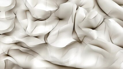 Poster - Experience a captivating display of abstract textures and flowing patterns in subtle grey and white hues, ideal for artistic exploration