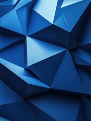 Poster - Wallpaper An abstract blue geometric shapes background wallpaper design