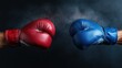 © Pinklife - This striking image shows red and blue boxing gloves facing each other, symbolizing the sport's competitive spirit as well as the clash of strength and resilience in athletes.
