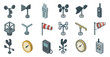© Coosh448 - Meteorology instruments and weather icons for design and education
