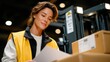 © Luba - Smiling Warehouse Staff Checking Shipping Documents