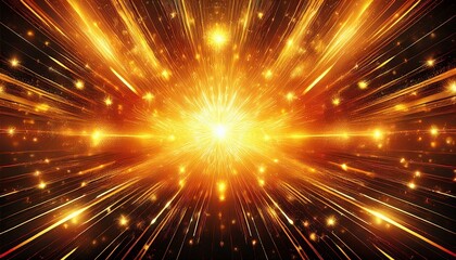 Aufkleber - bright explosion of yellow and orange light