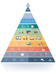 Poster - Learning Pyramid Infographic Illustrates Retention Rates for Various Teaching Methods Through a Clear and Engaging Diagram