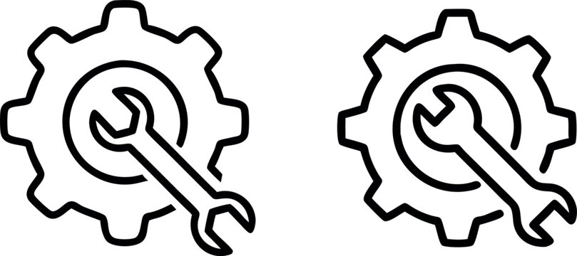 grear icon with wrench.