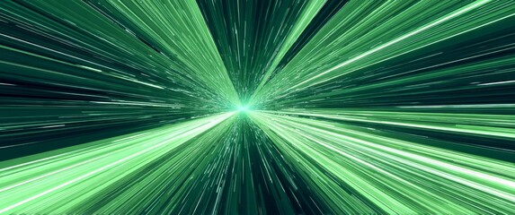Poster - Dynamic Hyperdrive Effect Creates an Exhilarating Journey Through Vibrant Green Tunnels, Illustrating Futuristic Speed and Energy in Stunning Detail