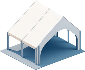 Poster - Three-dimensional model of a simple, covered structure.
