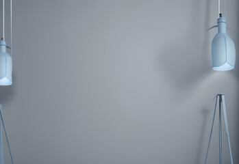 Poster - grey light and simple background with color transition texturing and gradient designs and artistic showcasing fluid transitions visual lighter shade at the top to a deeper, richer at the bottom