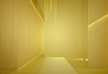 Poster - yellow light and simple background with color transition texturing and gradient designs and artistic showcasing fluid transitions visual lighter shade at the top to a deeper, richer at the bottom