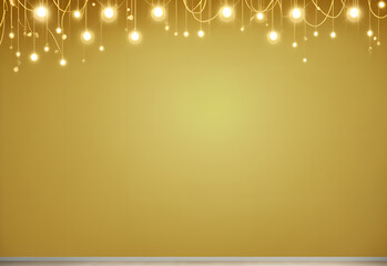 Poster - yellow light and simple background with color transition texturing and gradient designs and artistic showcasing fluid transitions visual lighter shade at the top to a deeper, richer at the bottom