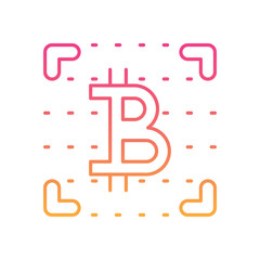 binary code icon vector