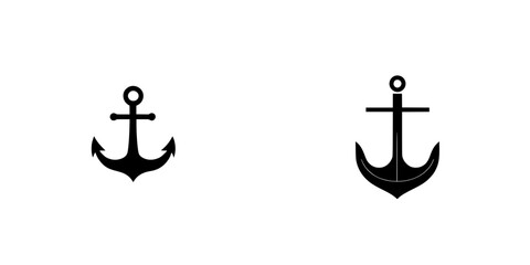Poster - Distinct anchor icons designed with simplicity in mind suitable for various applications in digital and print media