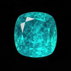 Aufkleber - Stunning Paraiba Tourmaline Gemstone With Vibrant Blue Color and Unique Clarity