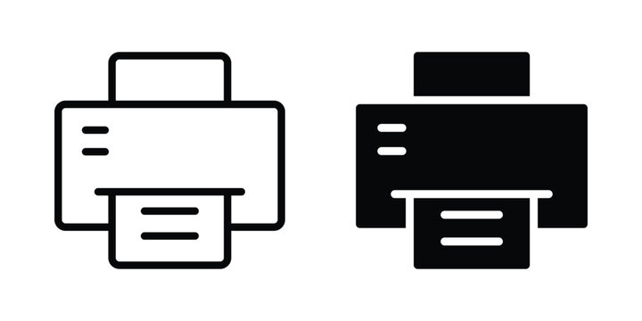Printer silhouette vector illustration art design. Silhouette printer isolated. 