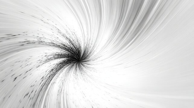Abstract Black And White Spiral Design