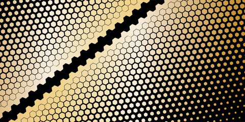 Poster - premium green gradient background with hexagon geometric pattern for banner, poster, and cover