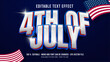 © mawan02 - 4th of july editable text effect