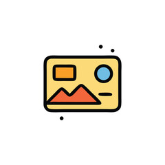 Poster - Simple illustration of a picture or image file icon.