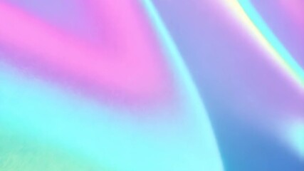 Poster - Colorful pastel fluid gradient with blurred texture, abstract background with soft rainbow holographic lights and motion, vaporwave aesthetic