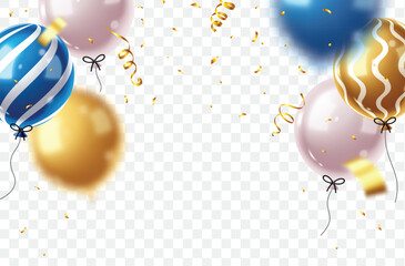 Wall Mural - birthday blank invitation card clipart background. editable birthday template for greeting, wishes, 