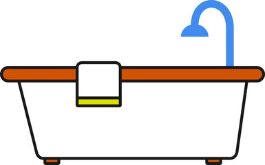 Poster - Linear Color Housekeeping Icon