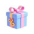 © Alohanongza - A colorful gift box with a ribbon and a percentage symbol, suggesting a discount or special offer