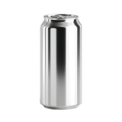 Poster - sleek aluminum can with shiny surface perfect for beverage mockups, advertising, and graphic design 