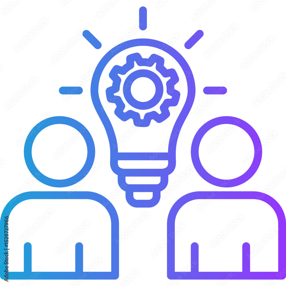 Customer Insight line gradient icon