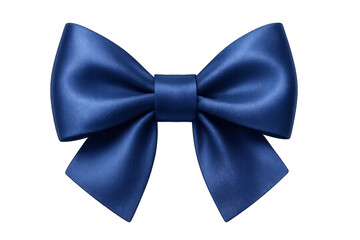 Aufkleber - Delicate blue satin bow floating against transparent backdrop, highlighting decorative refinement and celebratory accessories with graceful appeal