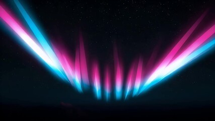 Wall Mural - Abstract Neon Light Streaks