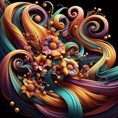 Wall Mural - silk similar to regular georgette but