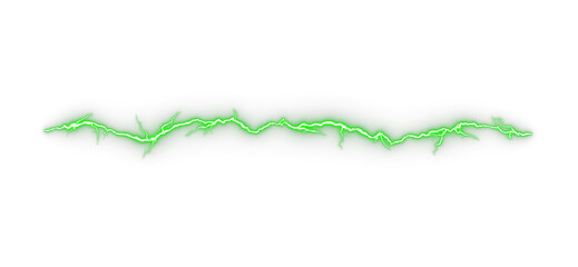 Poster - Electric green  plasma vibrant isolated on transparent backgrounds 3d illustrations png