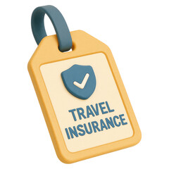 Poster - Secure Your Trip 3D of Travel Insurance Tag